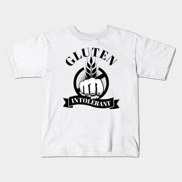 Gluten Intolerant | Punch Gluten Kids T-Shirt by dkdesigns27